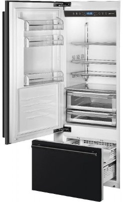 Smeg RI76LSI встраиваемый холодильник с морозильником No-Frost
