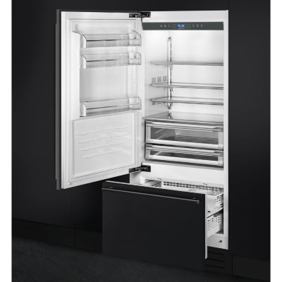 Smeg RI96LSI встраиваемый холодильник с морозильником No-Frost 90 см