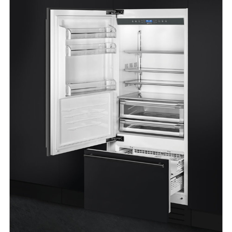 Smeg RI96LSI встраиваемый холодильник с морозильником No-Frost 90 см