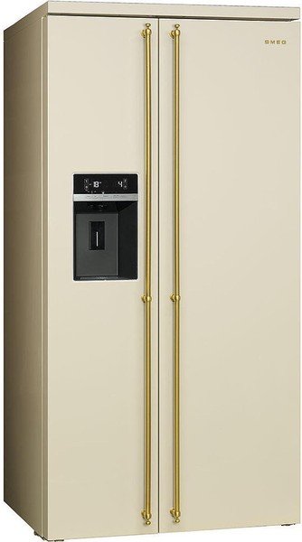 Smeg SBS8004P холодильник Side-by-side No-Frost кремовый