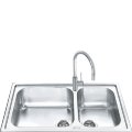 Smeg LG862-2 мойка врезная нержавеющая сталь матовая