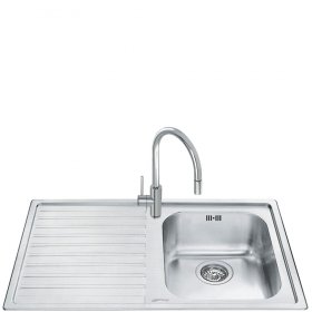 Smeg LM861S-2 мойка врезная крыло слева нержавеющая сталь с микродекором