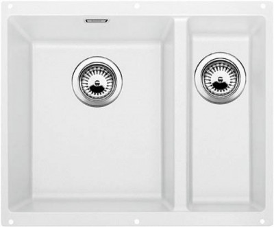 Blanco SUBLINE 340/160-U (513790) чаша слева белый мойка