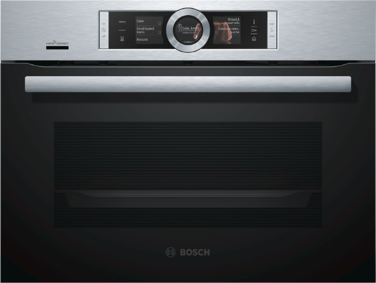 Bosch CSG656RS7 компактный духовой шкаф с функцией пароварки