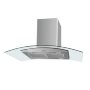Maunfeld Ancona PlusA (Isla) 90 Inox Glass Transparent вытяжка островная