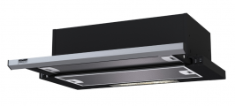 Krona steel KAMILLA slim 600 black/inox 1М вытяжка